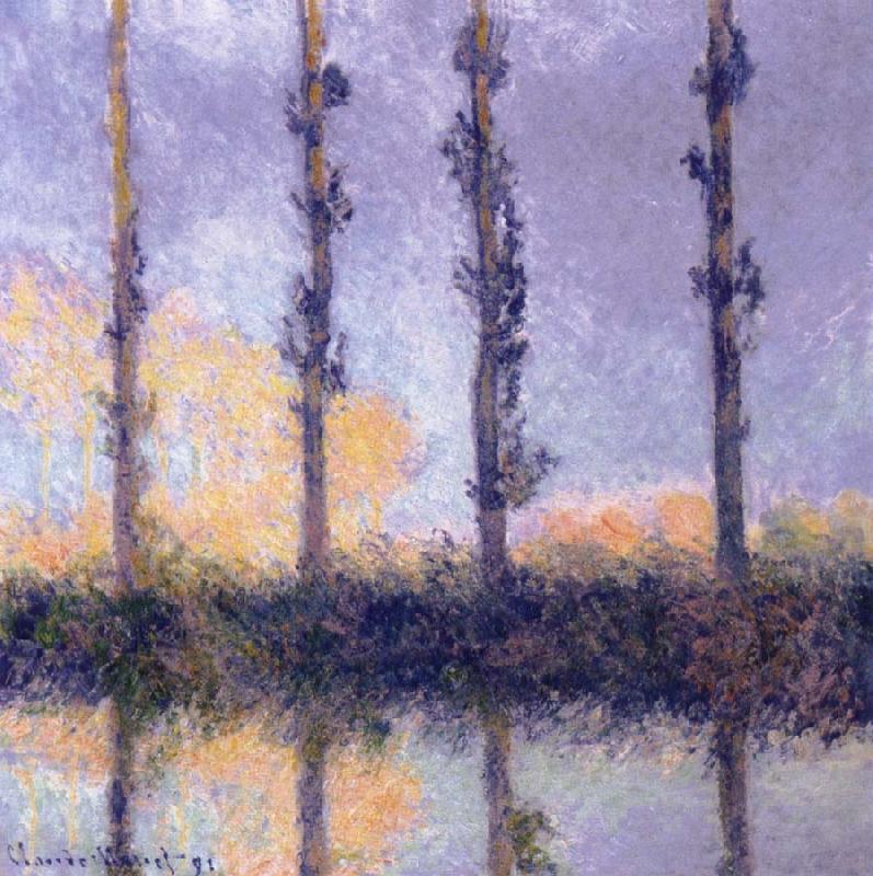 Claude Monet Four Trees oil painting picture